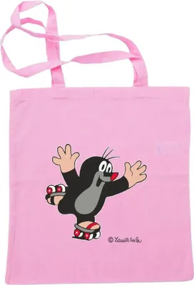 Produktbild von Tasche der kleine Maulwurf mit Rollschuhe in rosa