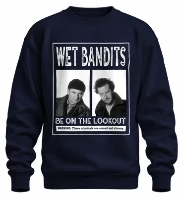 Produktbild von Feuchte Banditen Kevin Allein Zu Haus Ugly Christmas Sweater Sweatshirt Pullover, Navy, XXL
