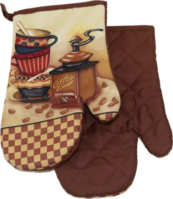 Produktbild von Küchenhandschuhe mit Magnet 2 Stück braun