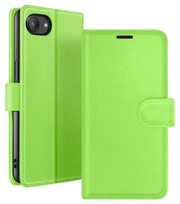 Image de Zanaé, étui-portefeuille avec rabat magnétique et support pour Apple iPhone 17e, vert