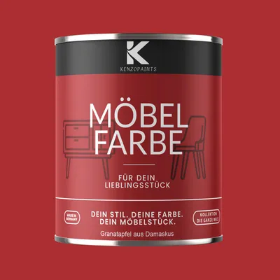 Produktbild von Kenzopaints 750ml Möbelfarbe Möbellack - Granatapfel aus Damaskus