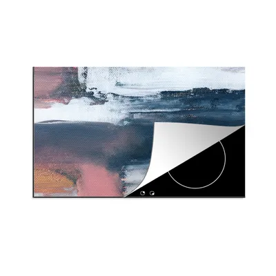 Produktbild von KitchenYeah© Herdabdeckplatte Abstrakt - Malerei - Design , 81x52cm, Küche Deko, Glaskeramikkochfeld Herdabdeckung, Abdeckplatte fùr Kochfeld
