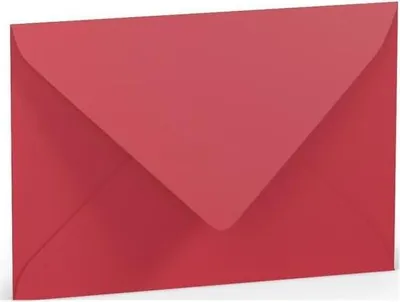 Produktbild von Briefumschlag C6 Nassklebung Seidenfutter Rot