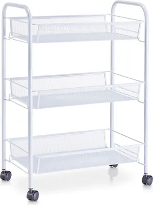 Produktbild von Zeller Etagen-Rollwagen, weiß, Mesh 43,5x26x62,5