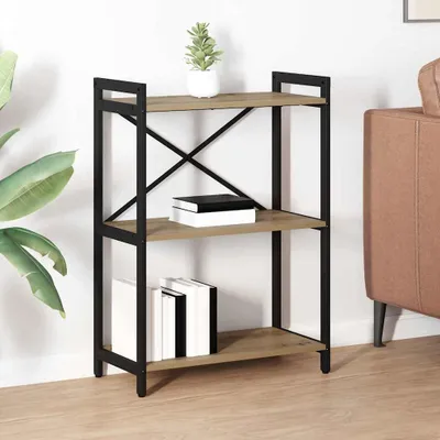 Immagine prodotto di Maison Exclusive - Libreria, 60 x 30 x 85 cm, realizzata in legno composito, finitura "Artisan" effetto quercia