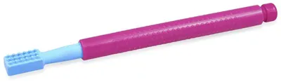 Image de Outil vibrant Ark Therapeutics pour la motricité buccale, couleur magenta, destiné aux enfants