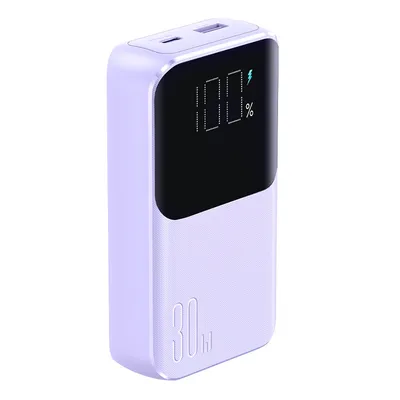 Productafbeelding van Joyroom Mini Powerbank met ingebouwde kabels, 20000mAh, 30W, paars