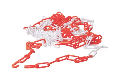 Produktbild von Absperrkette / Kunststoffkette Rot - Weiß 20 mm x 5 m