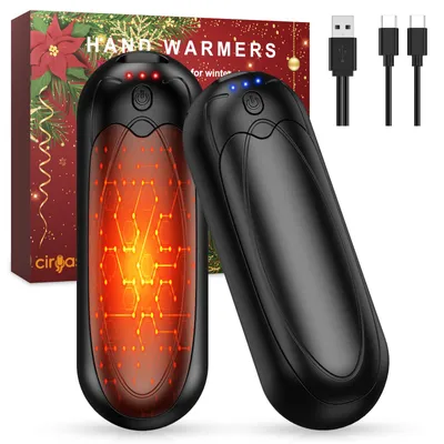 Imagen del producto de Calentador de manos recargable de 4000 mAh, calentador de bolsillo eléctrico con 3 niveles de calor, diseño magnético y portátil; el regalo ideal para