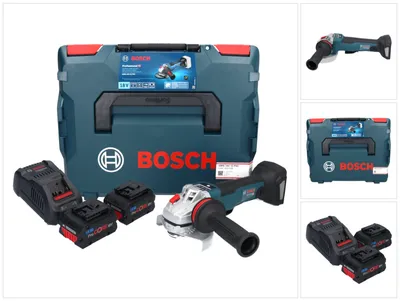 Produktbild von Bosch GWS 18V-10 PSC Professional Akku Winkelschleifer 18 V 125 mm ( 06019G3F0E ) Brushless + 2x ProCORE Akku 5,5 Ah + Ladegerät + L-Boxx