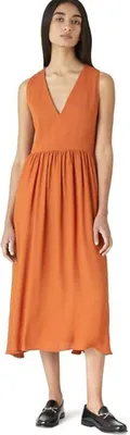 Image de Robe midi de cocktail Trussardi orange M pour femme