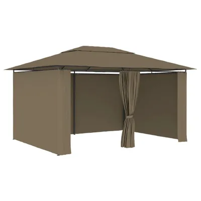 Immagine prodotto di Gazebo da Giardino con Tende 4x3 m Grigio Talpa 180 g/m²