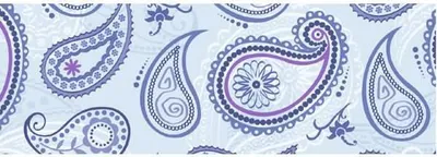Produktbild von Transparentpapier 115g/qm A4 VE=25 Blatt Paisley blau