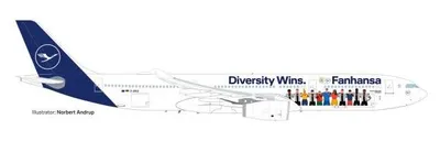Produktbild von Herpa Wings 1:500 Airbus A330-300 Lufthansa Diversity 537216