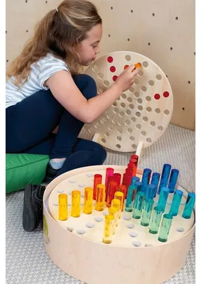 Produktbild von Eduplay Acryl Spielzylinder Set 10 Stück - Lernspielzeug für Kinder
