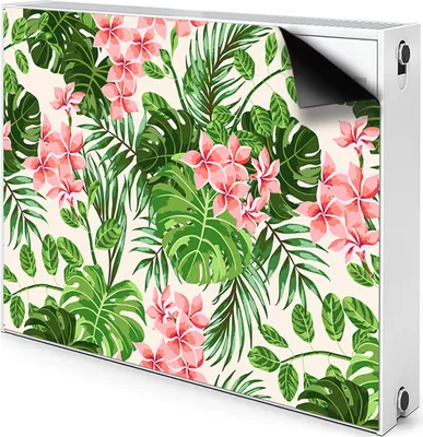 Produktbild von Magnet Heizkörper Heizkörper-Abdeckung Heizkörperabdeckung 90x60 cm  - Hibiskus