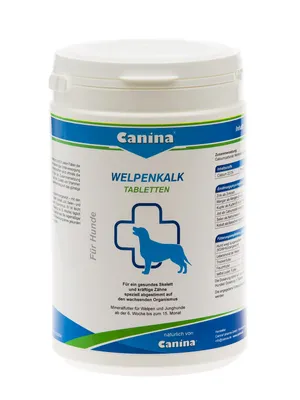 Produktbild von Canina Welpenkalk, Hund, Tablet, Gesundheit der Knochen, Allgemeiner Gesundheitszustand, Zahnpflege, Welpe, Kalzium, Topf