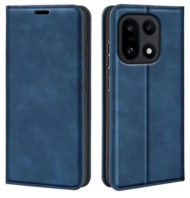 Produktbild von MobyDefend Hülle für OnePlus 15 - Premium Klapphülle mit Kartenfächern und Standfunktion – Magnetverschluss - Blau