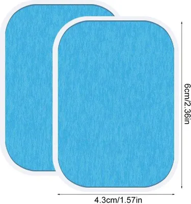 Immagine prodotto di Uniqoos® Cuscinetti di ricambio per elettrostimolazione EMS – 60 pezzi (30 confezioni), elettrodi in idrogel per addominali e dispositivi EMS, dimensioni 6,4 x 4,6 x 0,08 cm, riutilizzabili