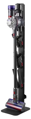Image de VEVOR Support pour aspirateur 32x26x126cm, Convient aux aspirateurs sur pied et accessoires de la série Dyson G5 V15 V12 V11 V10 V8 V7 V6, Support au sol, Noir