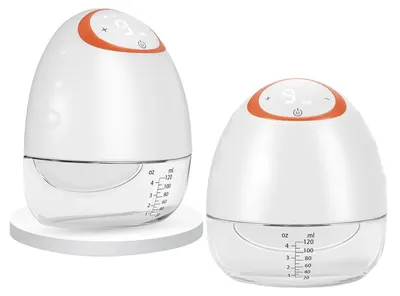 Obrázek produktu pro Odsávačka mateřského mléka, bezdrátový design, nastavitelné úrovně intenzity, BÍLÁ