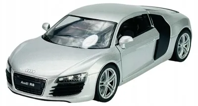 Produktbild von Welly Audi R8 Silber 1:24 Metallmodell