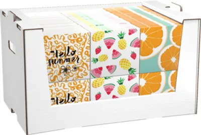 Image de Serviettes fruits d'été assortis | 102 pièces