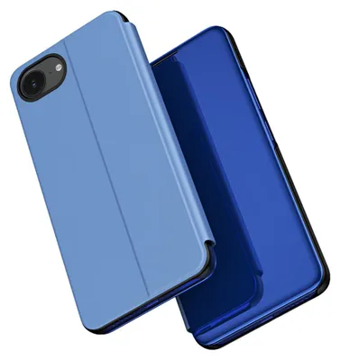 Produktbild von Clear View Case Für Iphone 16E Mit Klappe - Blau