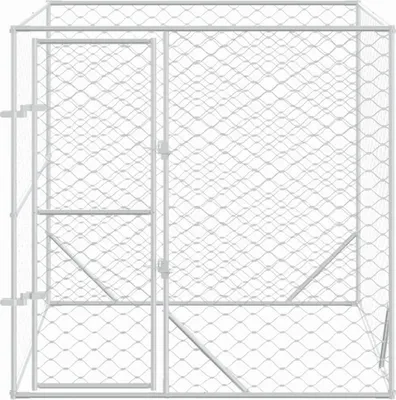 Produktbild von Cloris DesignMöbel Sonstiges Hundezubehör - Silber Outdoor-Hundezwinger Silbern 2x2x2 m Verzinkter Stahl Schlichtes7017163