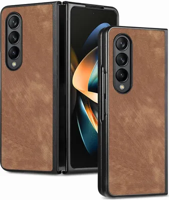 Produktbild von König Design Hülle kompatibel mit Kunstleder Handyhülle - Handy Case Braun
