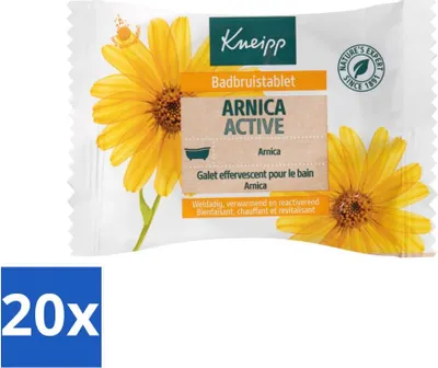 Zdjęcie produktu dla Kneipp - Tabletka do kąpieli - Arnika - opakowanie ekonomiczne - 20 szt