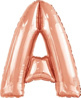 Immagine prodotto di Palloncino in foil lettera A oro rosa - 88 cm