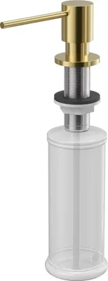 Produktbild von QUADRON Seifenspender LORI SteelQ Einbau Küche, Spülmittelspender Küche, Farbe: Gold, Seifenspender für Spülbecken mit 500ML Flasche