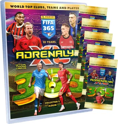 Produktbild von Panini Fifa 365 Karten 2025 - Trading Cards Sammelkarten - 1 Sammelmappe + 5 Booster