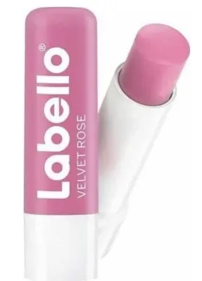 Zdjęcie produktu dla Labello Velvet Rose, Balsam do ust, Różowy, Kobiety, Skóra uniwersalna, Masło shea, Nawilżający, Odżywiający, Świecący, Zmiękczający