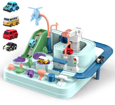 Productafbeelding van Racebaan speelgoed, educatief en interactief, voor peuters van 3-6 jaar