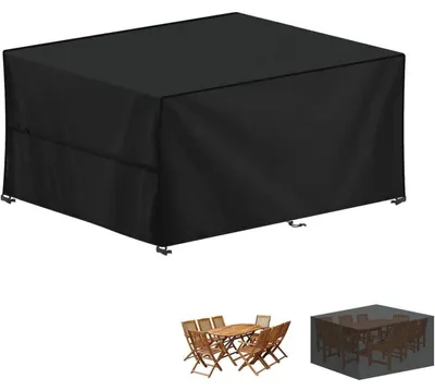 Immagine prodotto di Copertura protettiva per mobili da giardino, dimensioni 160x130x90 cm, impermeabile, anti-UV, tessuto Oxford 420D, resistente