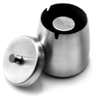 Produktbild von Windfester Aschenbecher für Zigaretten, Outdoor-Aschenbecher für Terrasse, formschöner Tisch-Aschenbecher aus Edelstahl für Zuhause/Büro