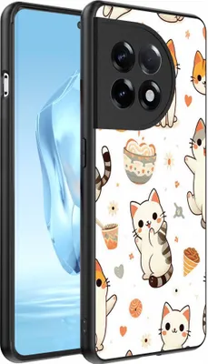 Produktbild von Geeignet für OnePlus 12 Telefon Fall mit Katze drucken - TPU zurück Abdeckung Fall Katze Design - Smartphonica