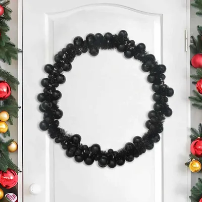 Produktbild von Weihnachtskugel Girlande 186 cm, Dekogirlande für Weihnachten, Innen- und Außenbereich, Mehrfarbig