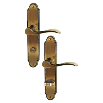 Produktbild von Hoppe Wien Langschild-Garnitur F73 Messing brüniert, M123/221I, Bad WC