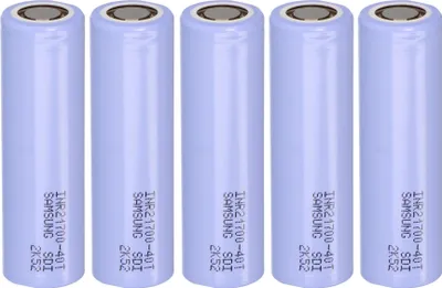 Produktbild von 5er-Set Samsung INR21700-40T 3,6V 4000mAh 35A Li-Ion-Akku