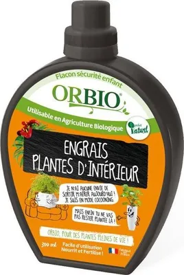 Produktbild von ORBIO Zimmerpflanzendünger, Nährt Pflanzen, Fördert Wachstum, Stärke und Widerstandsfähigkeit, Geeignet für viele Arten