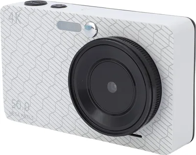 Image de Appareil photo numérique 4K 50 MP 2,8 pouces écran Autofocus Zoom 16x avec plusieurs filtres Lumière de remplissage pour le campus-Blanc