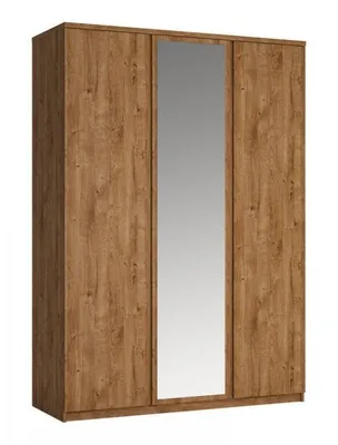 Image de Grande armoire à 3 portes avec miroir pour la chambre à coucher Fribo
