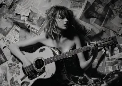 Image de Affiche 42 x 29,7 cm Jeune guitariste