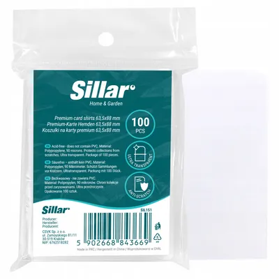Produktbild von Sillar Premium 63,5 x 88mm 90 Mikron Sammelkartenhüllen 100 Stück
