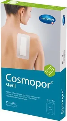 Obrázok produktu pre Hartmann Cosmopor® sterilný obväz na rany - 5 kusov - 15 x 8 cm | balenie (5 kusov)