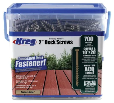 Produktbild von KREG Protec-Kote Terrassenschrauben - L.51 mm - 700 Stück - SDK-C2W-700