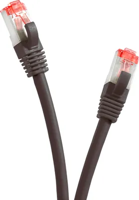 Produktbild von TPFNet 10m Cat.6 Patchkabel / Netzwerkkabel S/FTP 1000Mbit, schwarz